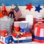 8-Piece 4th of July Tiered Tray Decor Set