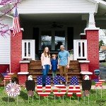 Patriotic 4th of July Yard Signs - Set of 8