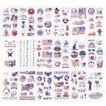 18 Sheets Waterproof 4th of July Tattoos