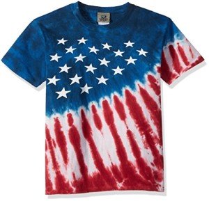 Kids' Patriotic Stars & Stripes Tie-Dye Tee