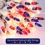200 Count Patriotic Mini String Lights - 50 Feet