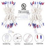 200 Count Patriotic Mini String Lights - 50 Feet