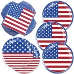 48pcs Independence Day Party Set - Plates & Napkins