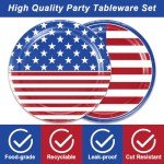48pcs Independence Day Party Set - Plates & Napkins
