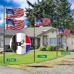 25 FT Heavy Duty Telescopic Flagpole with American Flag