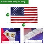 25 FT Heavy Duty Telescopic Flagpole with American Flag