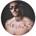 All American USA Face Temporary Tattoos (2-Pack)