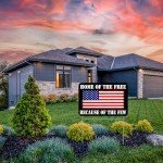 Home of the Free Yard Sign - Double Sided