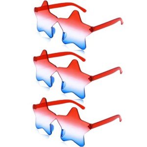 Patriotic 4th of July Star Glasses Set