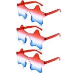 Patriotic 4th of July Star Glasses Set