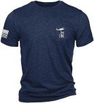 Nine Line Pledge Patriotic Triblend T-Shirt - Navy
