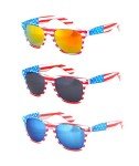 USA Flag Sunglasses - Classic 80s Patriotic Style