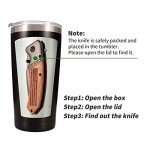 American Flag Gifts Set: Tumbler, Mug & Knife