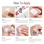 60 Patriotic Temporary Tattoos for Independence Day