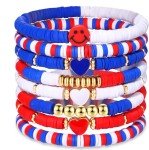 4th of July Red, White & Blue Bracelet Set