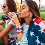 4th of July Red, White & Blue Bracelet Set