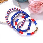 4th of July Red, White & Blue Bracelet Set