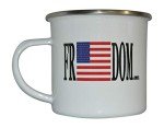 USA Freedom Flag Camp Mug for Veterans and Patriots