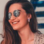 USA Flag Post Stud Earrings for Women