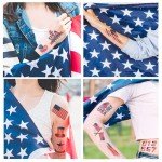 20 Sheets of American Flag Temporary Tattoos