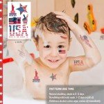 20 Sheets of American Flag Temporary Tattoos