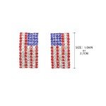 USA Flag Post Stud Earrings for Women