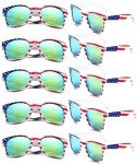 American Flag Sunglasses - 10 Pack for July 4th
