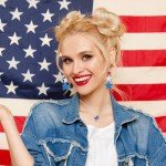 Red, White, and Blue Patriotic Star Necklace