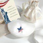 Red, White, and Blue Patriotic Star Necklace