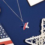 Red, White, and Blue Patriotic Star Necklace