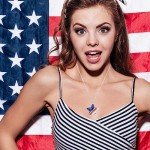 Red, White, and Blue Patriotic Star Necklace