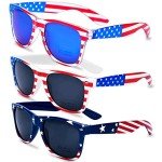 American Flag Sunglasses - 3 Pairs for 4th of July