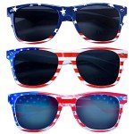 American Flag Sunglasses - 3 Pairs for 4th of July