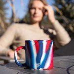 Patriotic Silicone Coffee Mug Set - 16oz