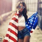 20 Pack American Flag Heart Sunglasses for Parties