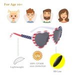20 Pack American Flag Heart Sunglasses for Parties