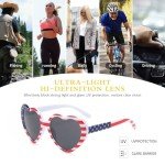20 Pack American Flag Heart Sunglasses for Parties