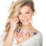 American Beauty Face Temporary Tattoo - USA Pride