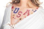 American Beauty Face Temporary Tattoo - USA Pride