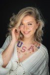 American Beauty Face Temporary Tattoo - USA Pride