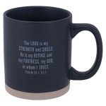 In God We Trust Blue Line Ceramic Mug