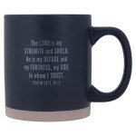 In God We Trust Blue Line Ceramic Mug