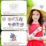 96 Glitter USA Flag Temporary Tattoos for Independence Day