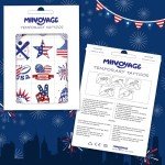 USA Flag Temporary Tattoos for Kids and Adults