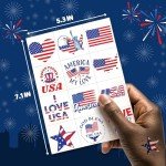USA Flag Temporary Tattoos for Kids and Adults