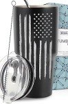 Patriotic American Flag 30oz Travel Tumbler