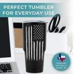 Patriotic American Flag 30oz Travel Tumbler