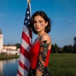 Independence Day USA Flag Temporary Tattoos Pack