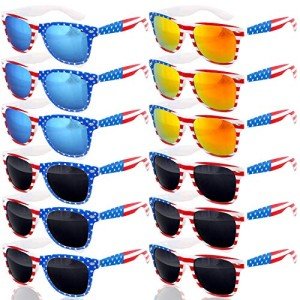 American Flag Sunglasses - 12 Pairs, UV400