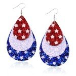 American Flag Dangle Earrings for July Celebrations